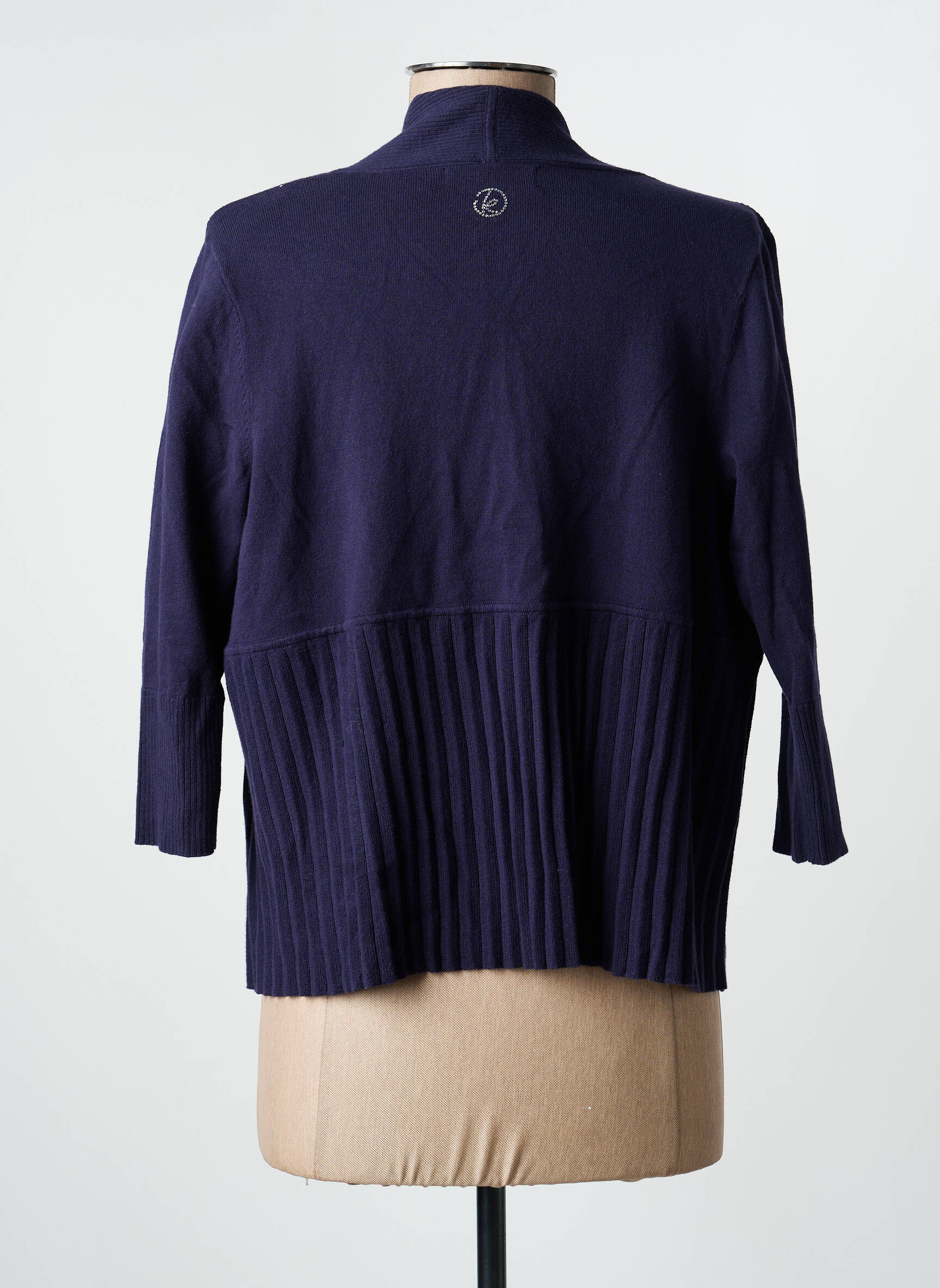 Gilet manches longues manches 3/4 bleu CONCEPT  K femme