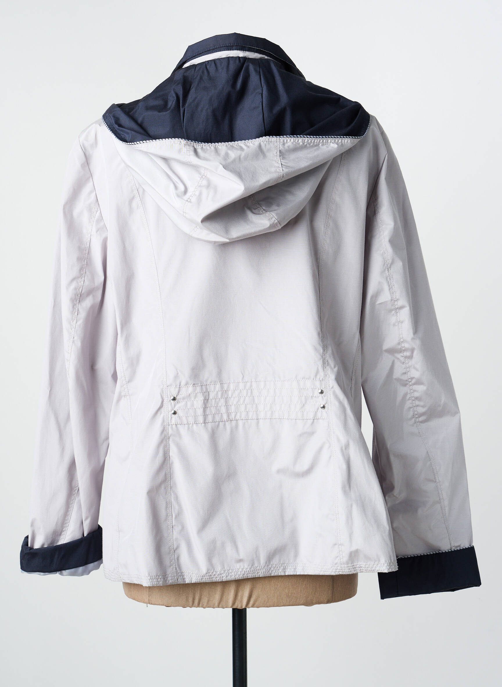 Coupe-vent manches longues a capuche gris CONCEPT  K femme