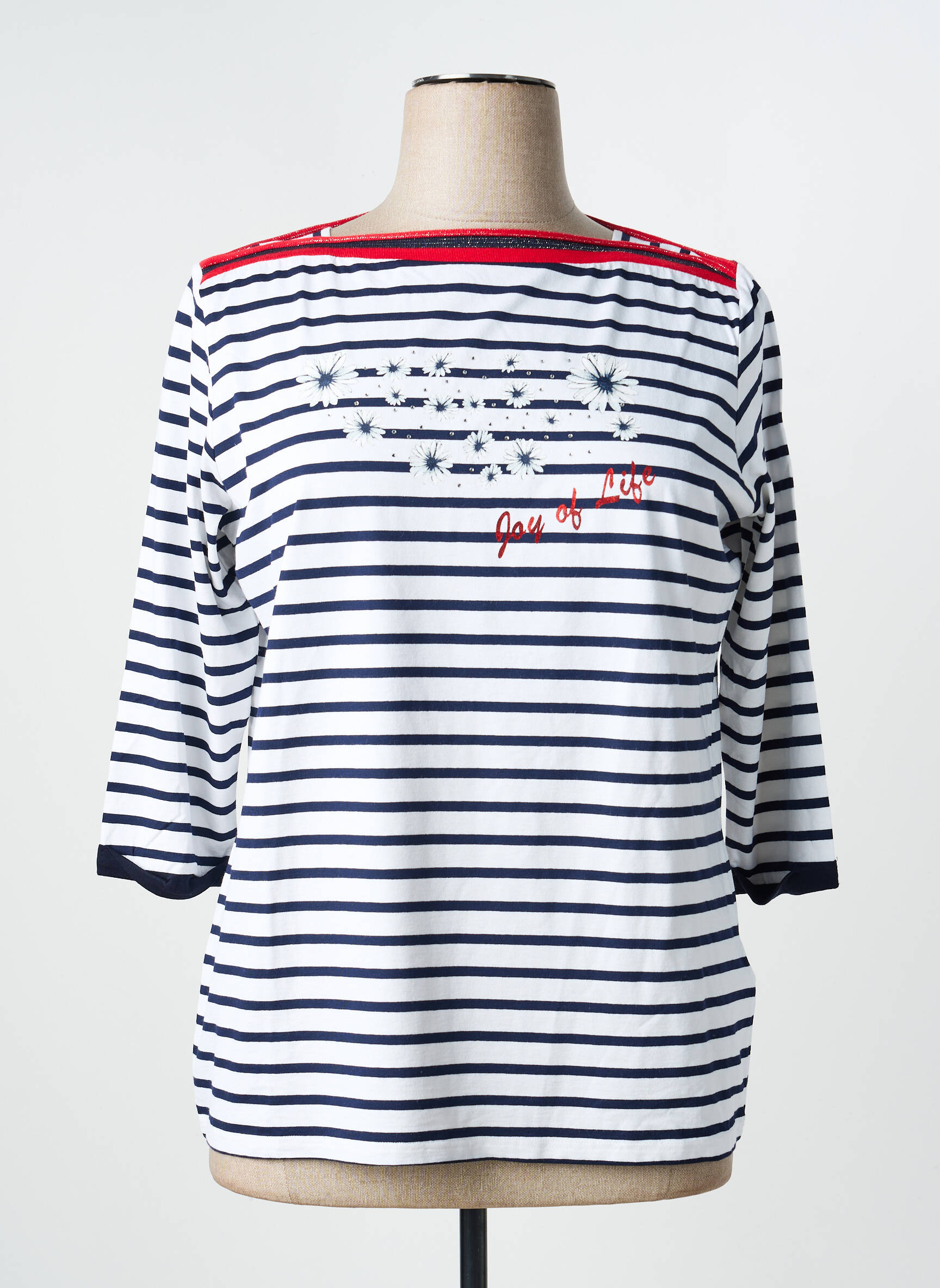 Top manches longues manches longues bleu JOY OF LIFE femme