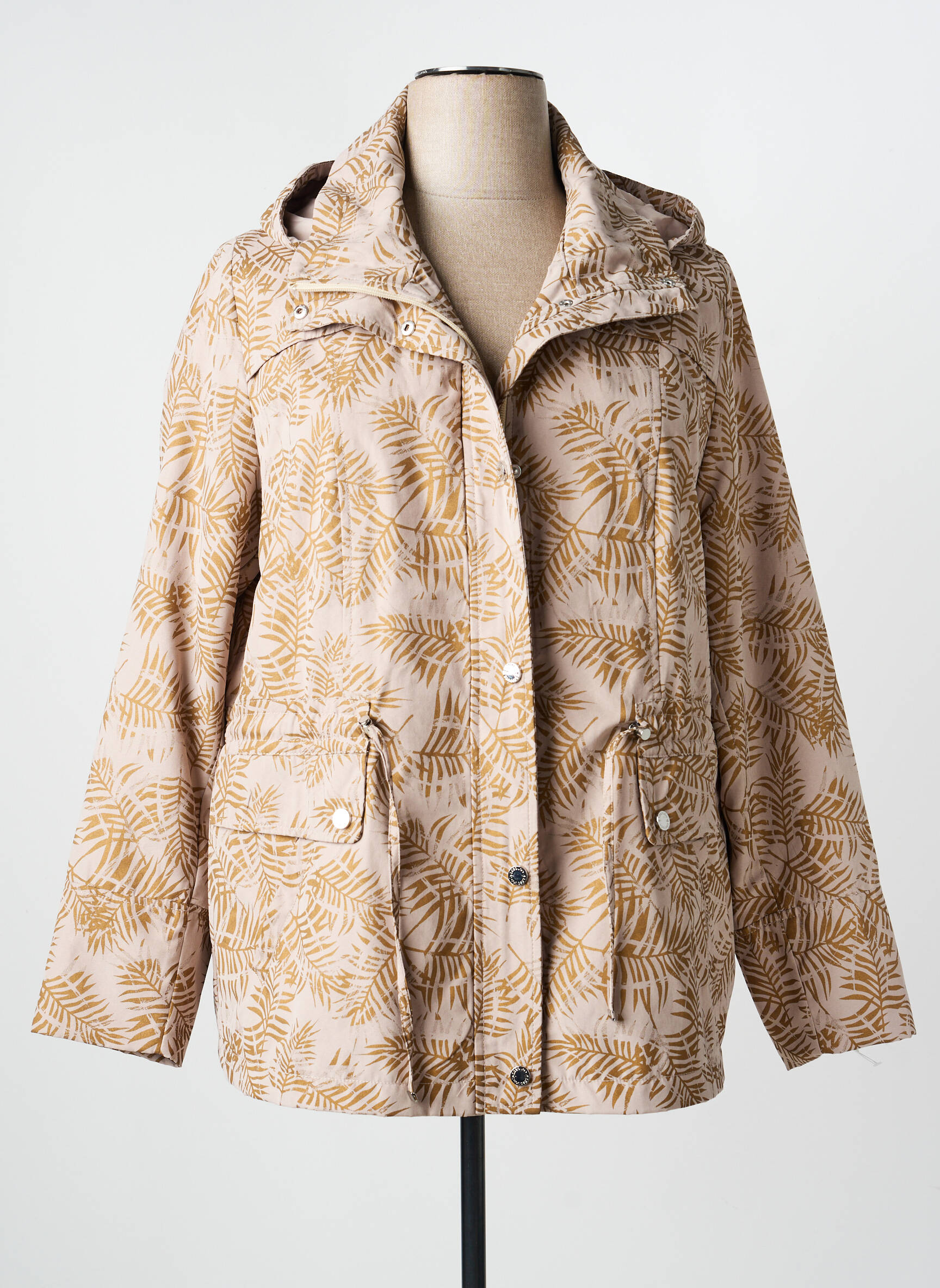 Coupe-vent manches longues a capuche beige CONCEPT  K femme