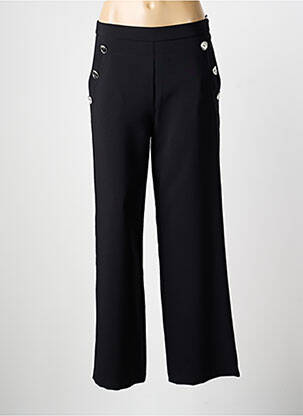 Pantalon large fermeture zip latéral taille normale noir GREGORY PAT femme