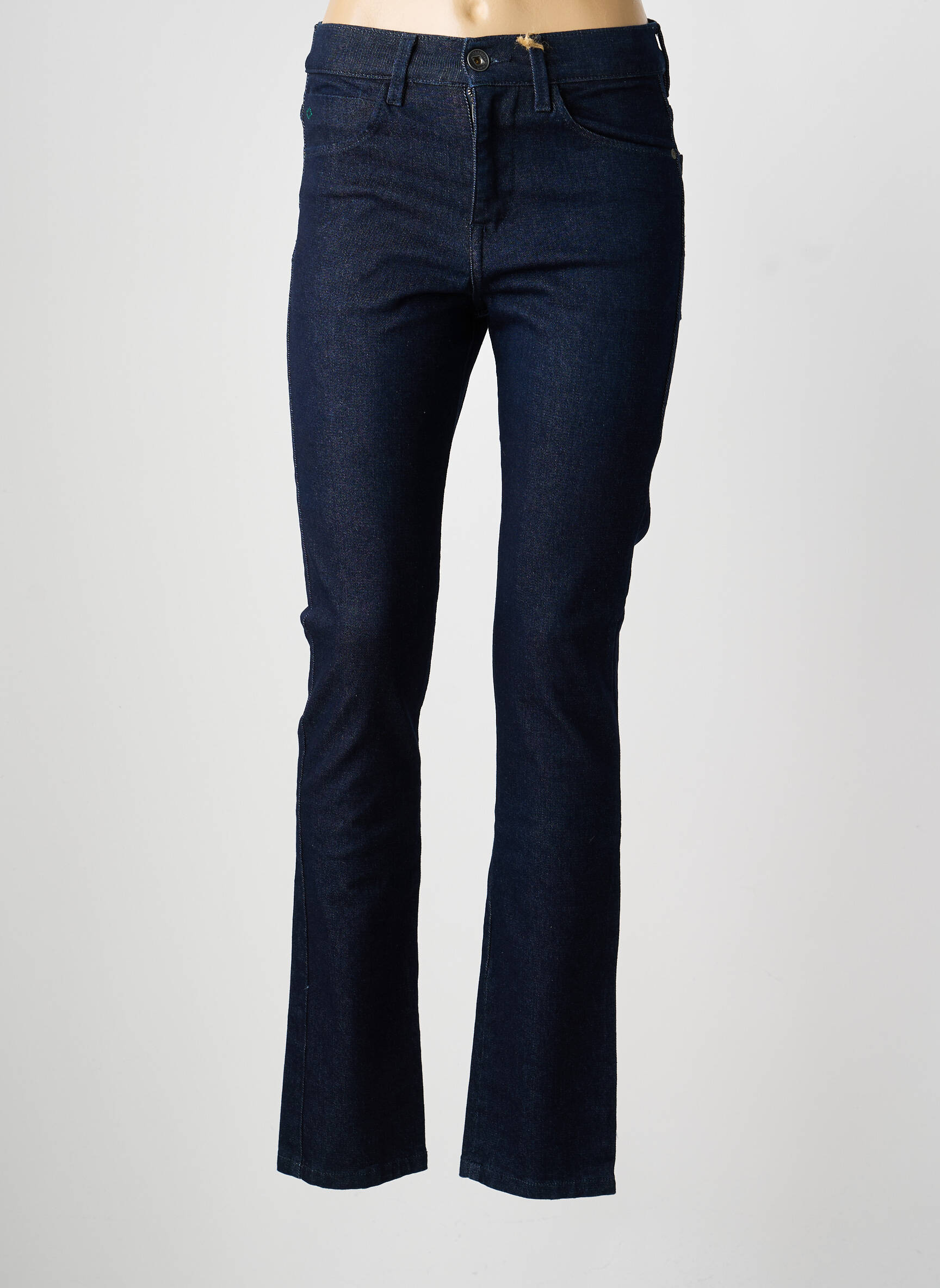 Jeans coupe slim tissage brut taille haute bleu LEE COOPER femme