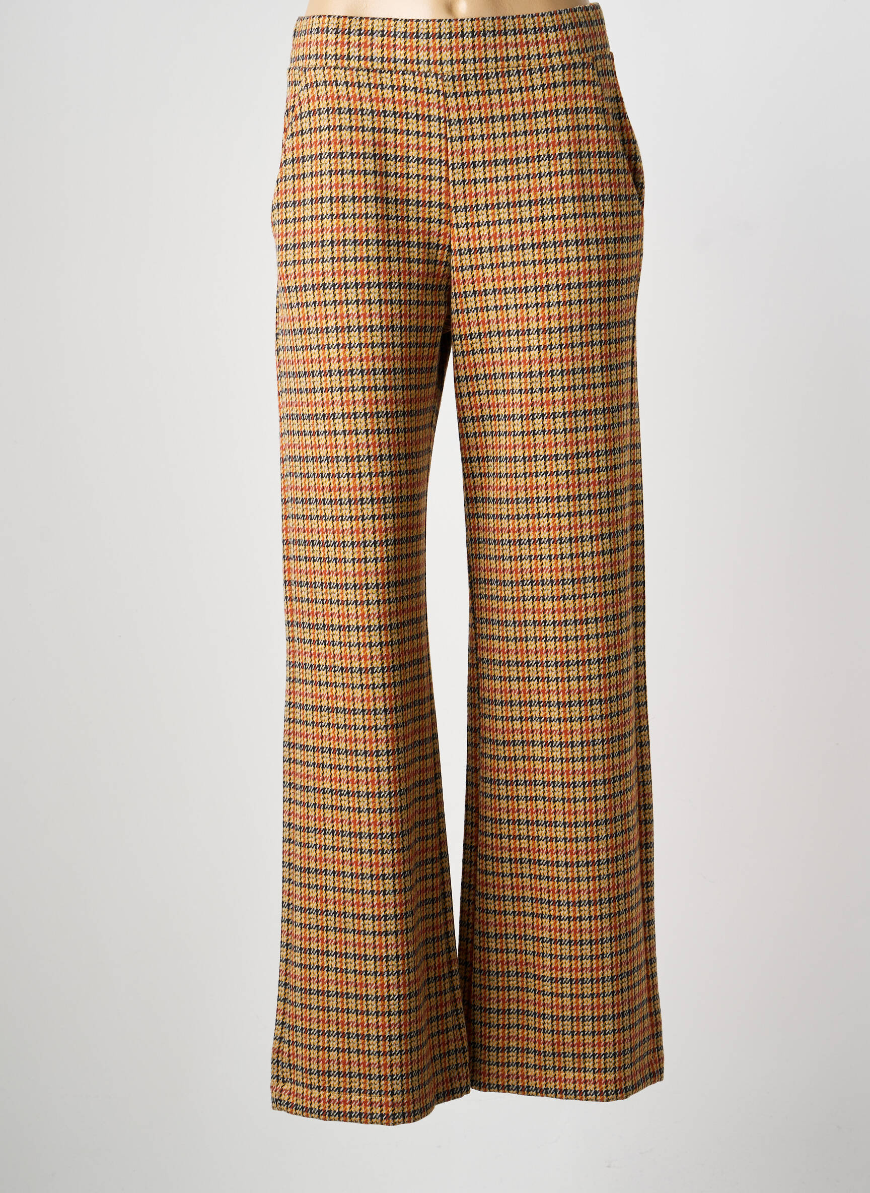 Pantalon flare stretch taille normale orange PRINCESSE NOMADE femme