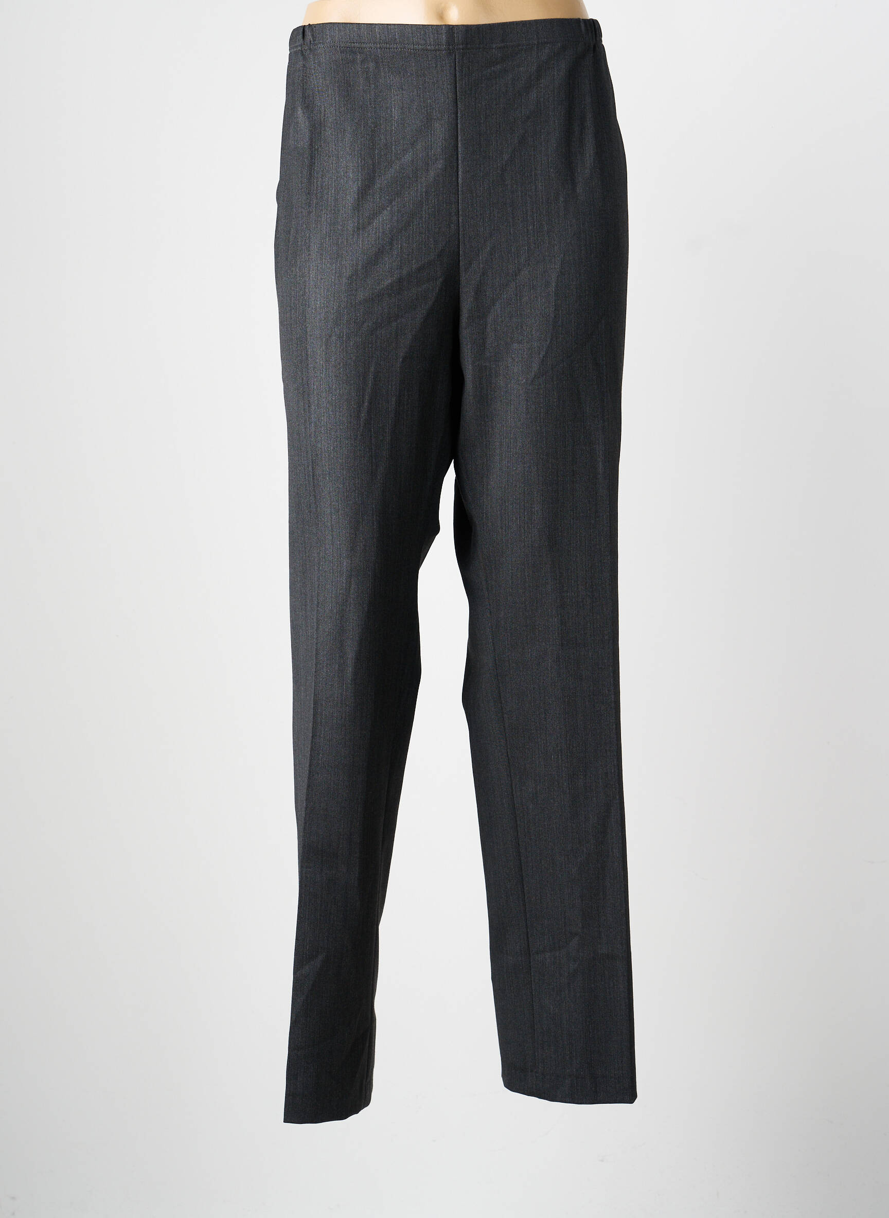 Pantalon droit taille élastique taille normale gris GUY DUBOUIS femme