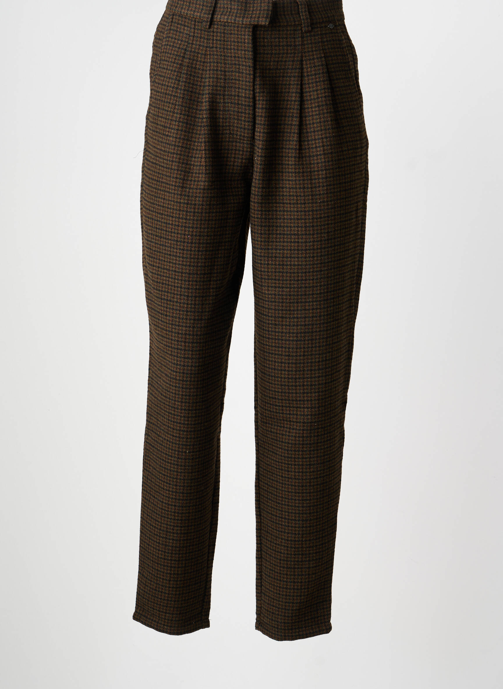 Pantalon slim poches taille haute marron LEE COOPER femme