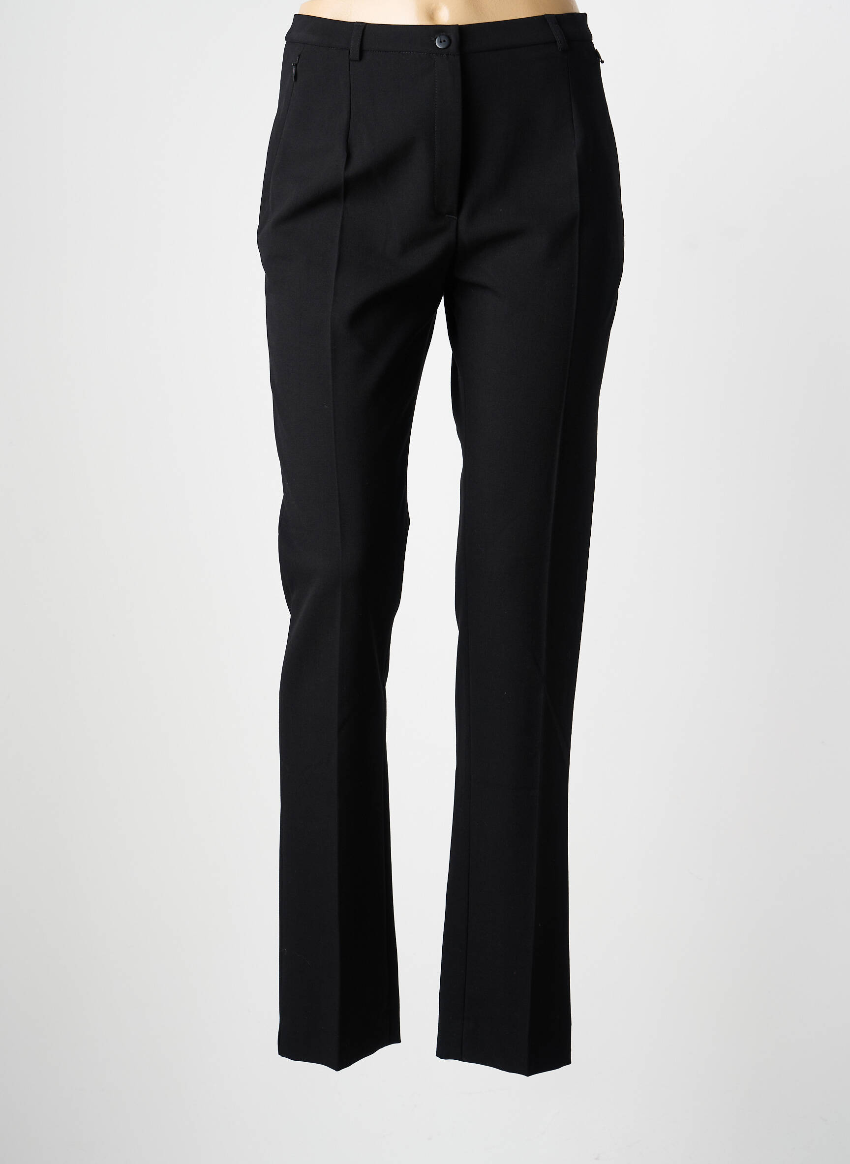 Pantalon slim poches taille haute noir GUY DUBOUIS femme