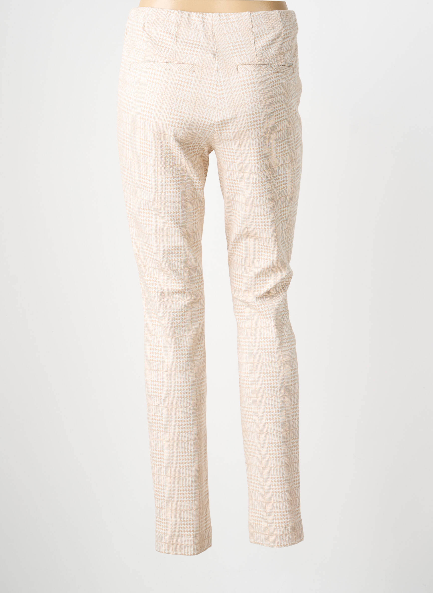 Pantalon slim taille élastique taille normale beige GARDEUR femme