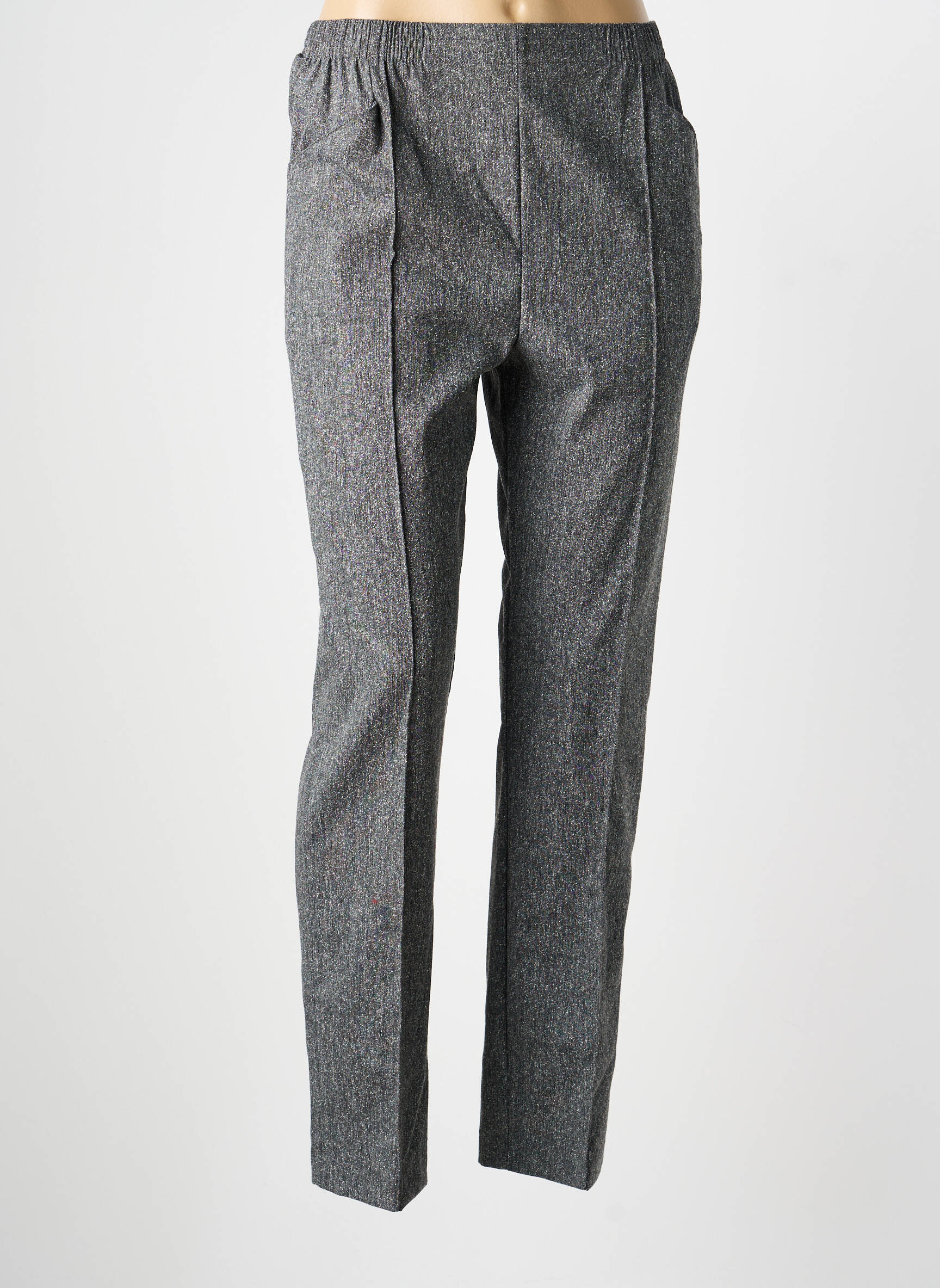 Pantalon slim taille élastique taille normale gris GRIFFON femme