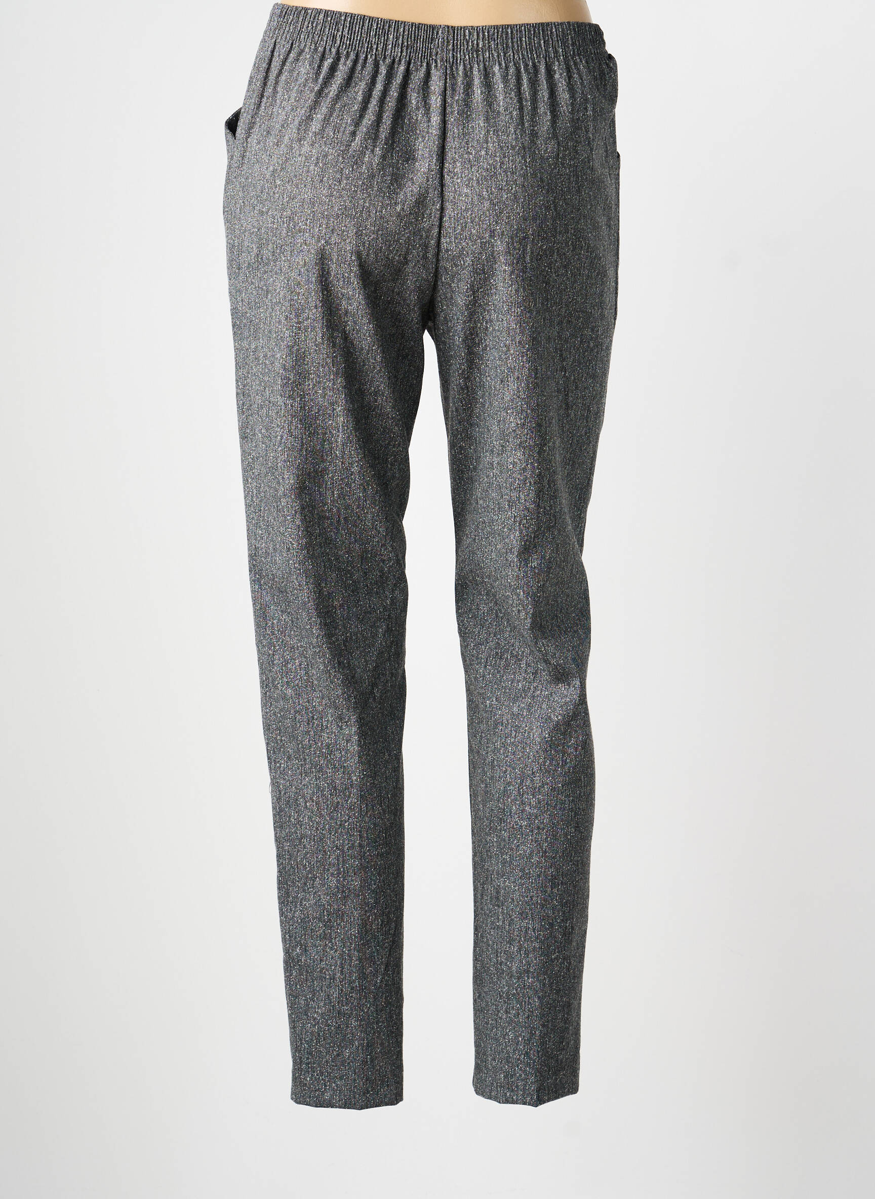Pantalon slim taille élastique taille normale gris GRIFFON femme