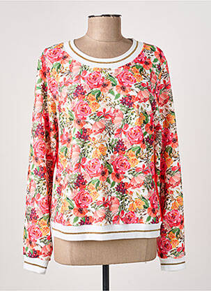 Sweat-shirt stretch manches longues orange PAUL BRIAL femme