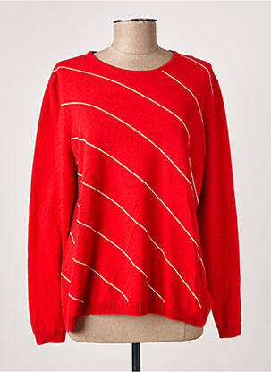 Pull stretch manches longues rouge I.ODENA femme