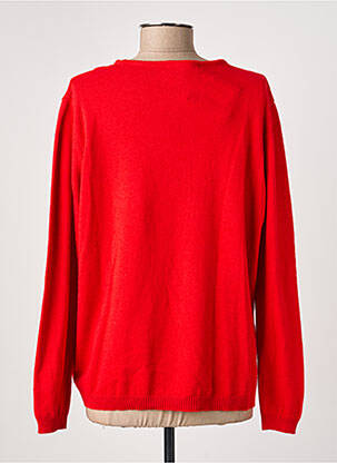 Pull stretch manches longues rouge I.ODENA femme