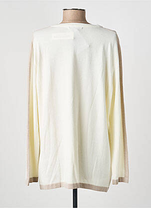 Pull coupe cintrée manches longues beige I.ODENA femme