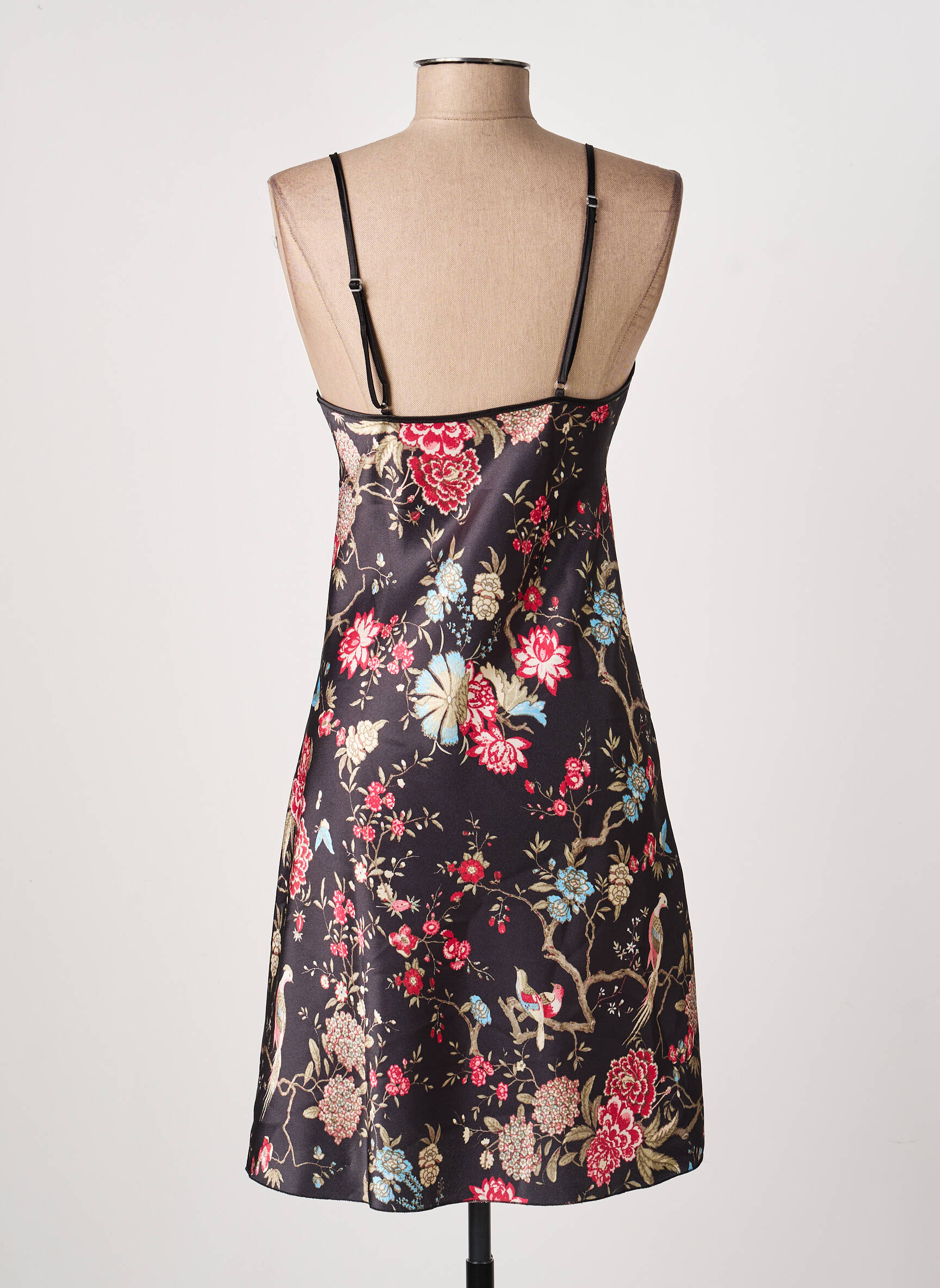 Nuisette/combinette tissage satiné noir BELLE DE JOUR femme