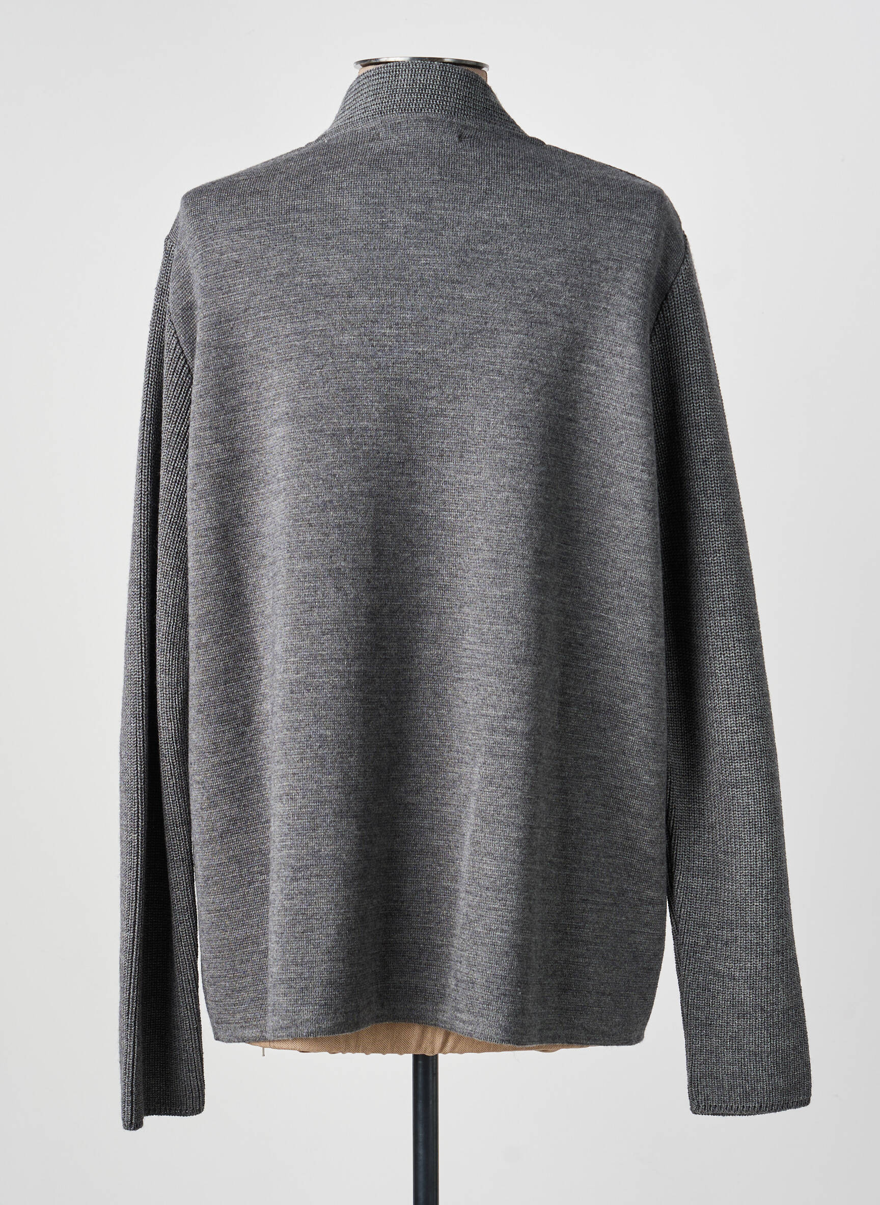 Gilet manches longues stretch gris I.ODENA femme