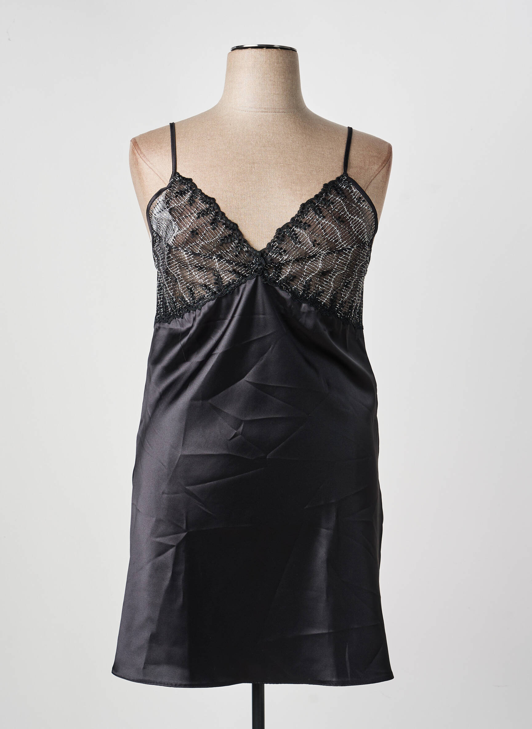 Nuisette/combinette stretch noir SOTELA femme