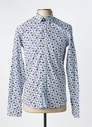 Chemise manches longues imprimé fantaisie blanc BLACK WELLIS homme