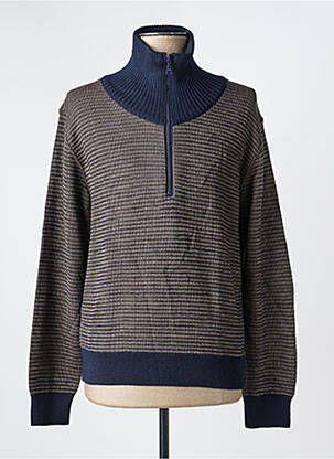 Pull manches longues manches longues bleu I.ODENA homme
