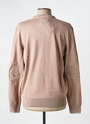 Pull col v manches longues beige BLACK WELLIS homme