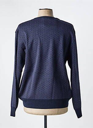 Pull col rond manches longues bleu I.ODENA homme