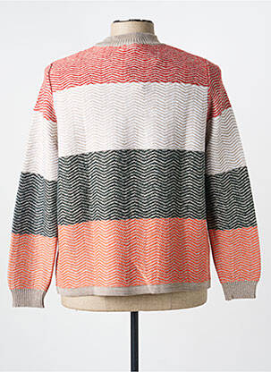 Pull col rond manches longues rouge I.ODENA homme