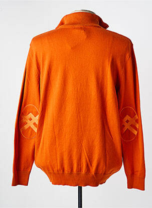 Pull manches longues manches longues orange BLACK WELLIS homme