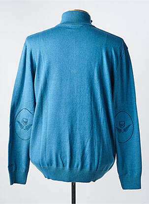 Pull manches longues manches longues bleu BLACK WELLIS homme