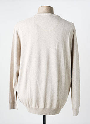 Pull col v manches longues beige FYNCH-HATTON homme