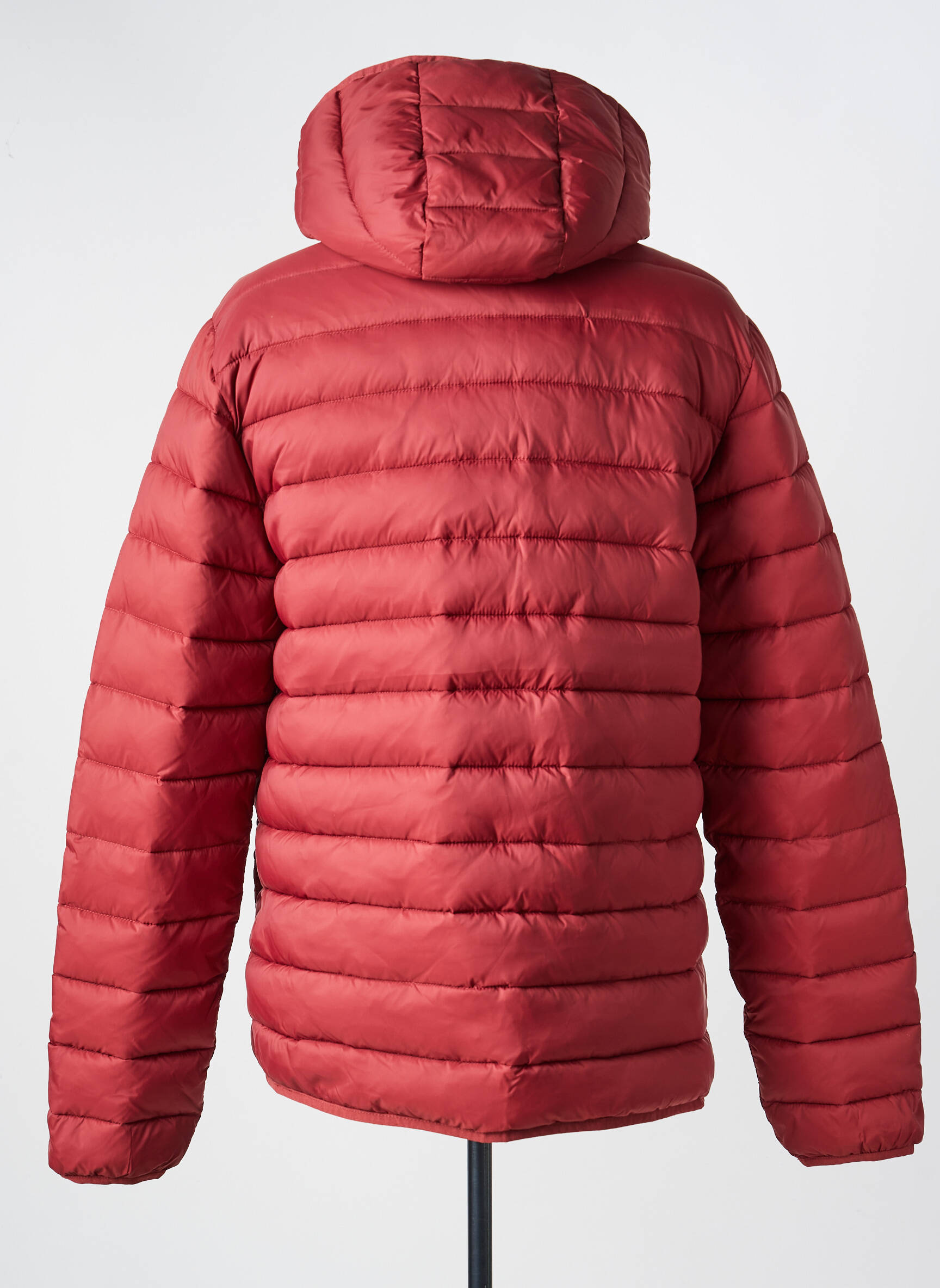 Doudoune manches longues a capuche rouge MISE AU GREEN homme