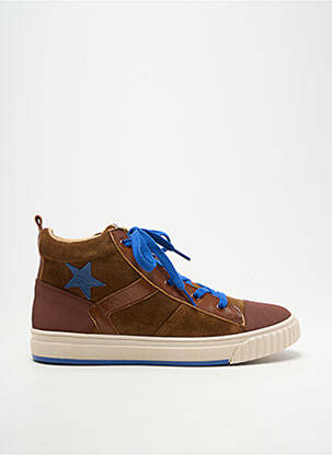 Baskets nubuck bout rond marron ACEBOS homme