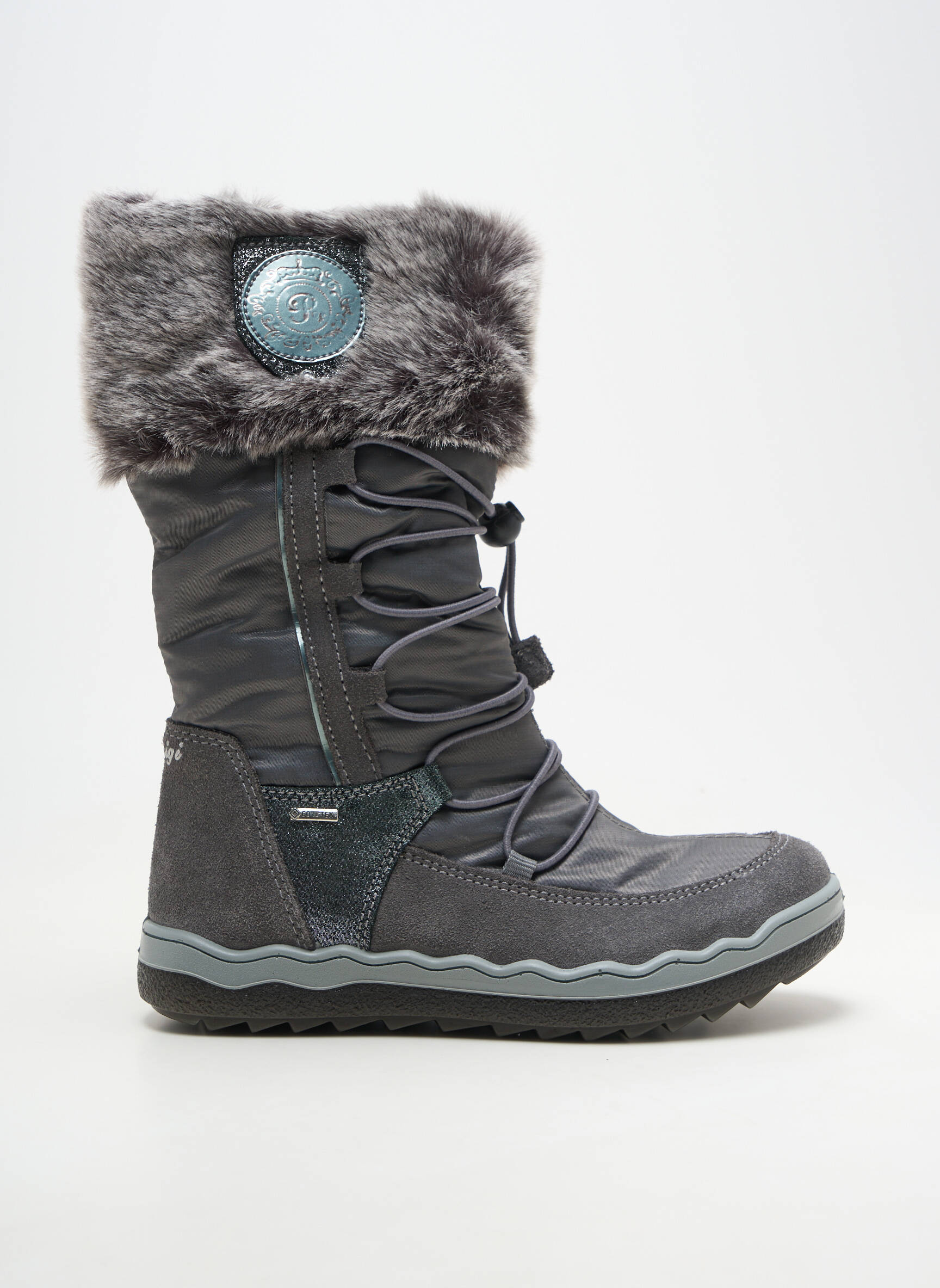 Bottes nubuck bout rond gris PRIMIGI fille