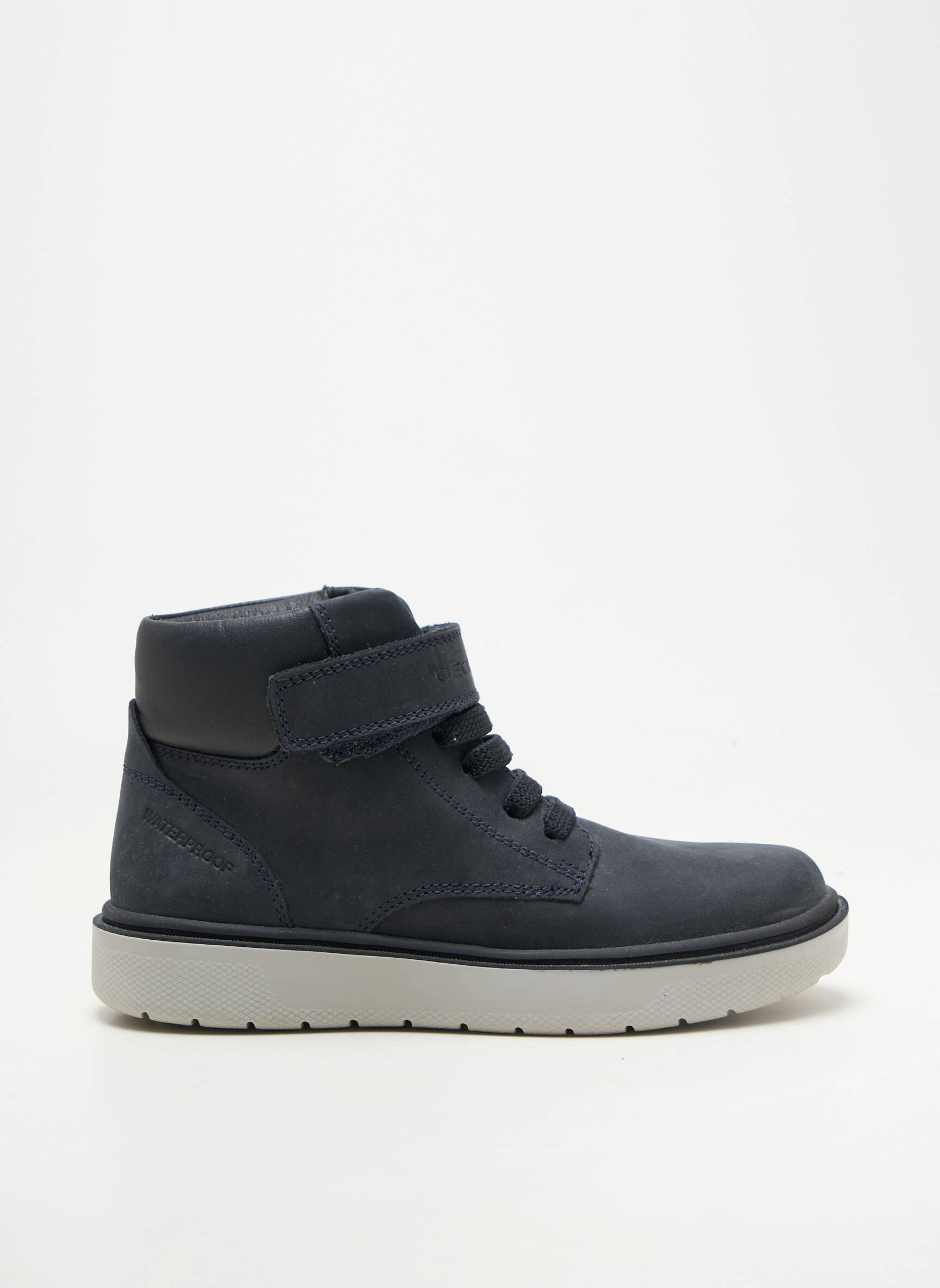 Bottillons nubuck bout rond bleu GEOX garçon