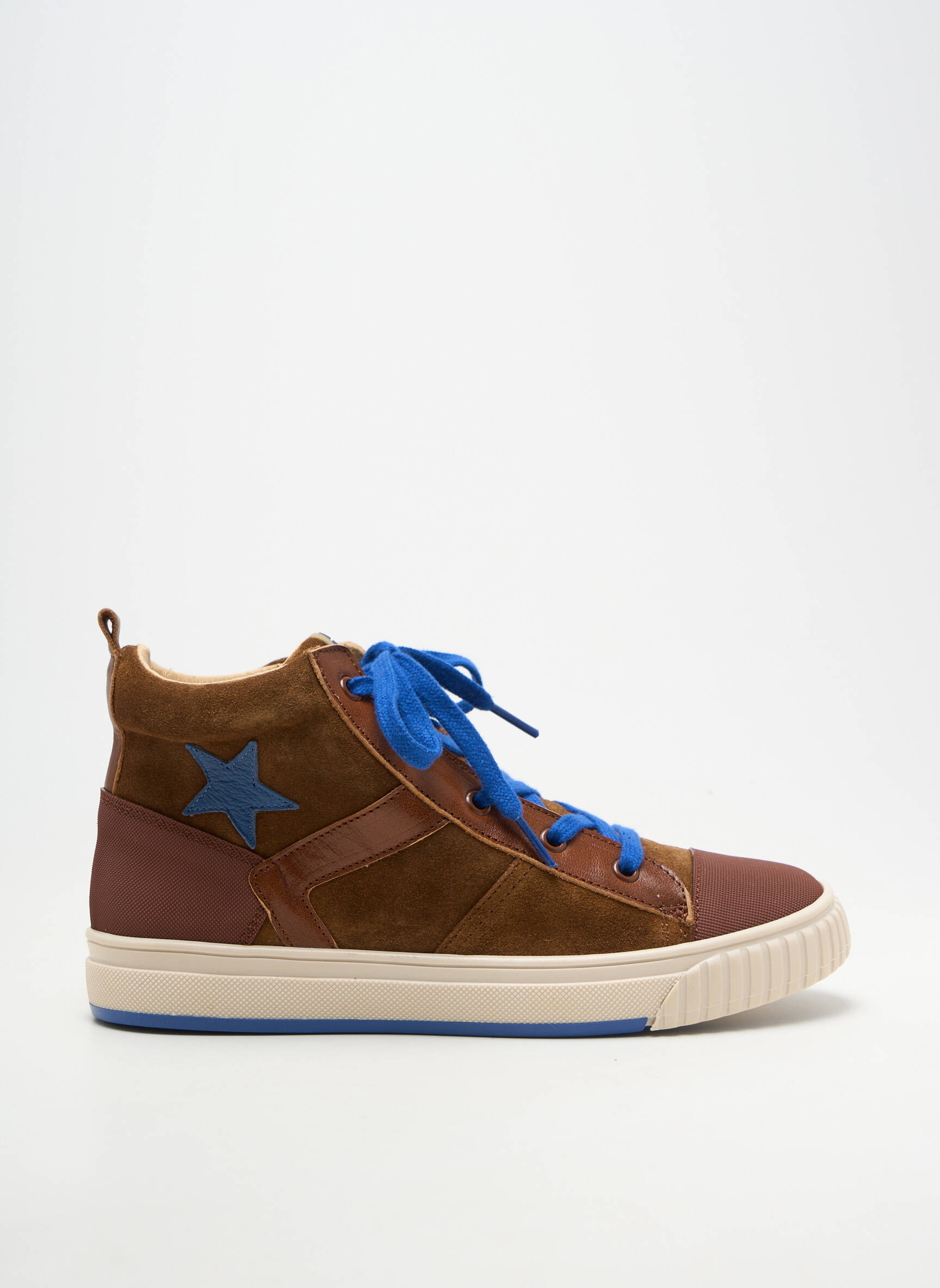 Baskets nubuck bout rond marron ACEBOS homme