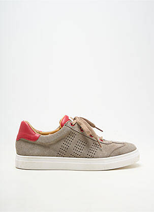 Baskets nubuck bout rond gris ACEBOS homme