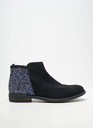 Bottines/boots nubuck talon plat jusqu'à 3cm noir ACEBOS femme