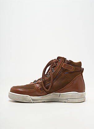 Bottillons nubuck bout rond marron ACEBOS garçon