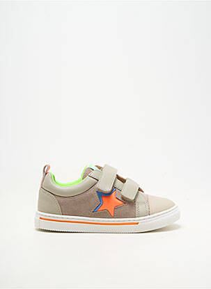 Baskets nubuck bout rond gris ACEBOS garçon