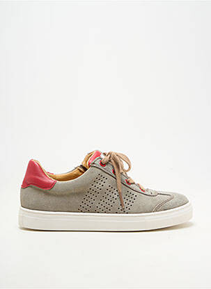 Baskets nubuck bout rond gris ACEBOS garçon