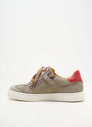 Baskets nubuck bout rond gris ACEBOS garçon