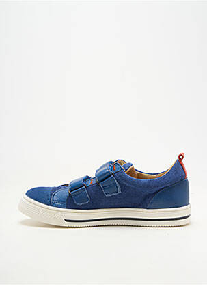 Baskets nubuck bout rond bleu ACEBOS garçon