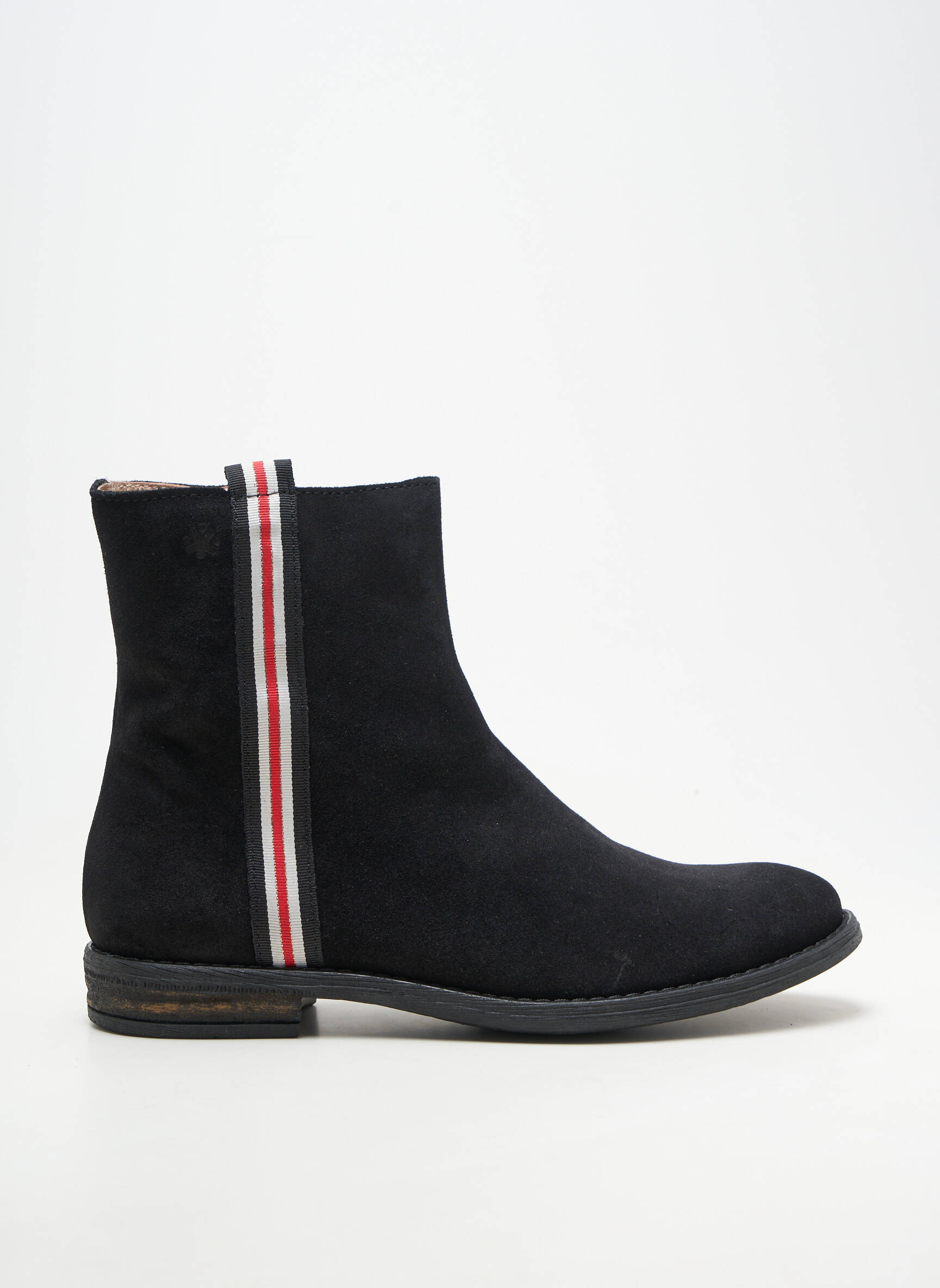 Bottines/boots nubuck talon plat jusqu'à 3cm noir ACEBOS femme