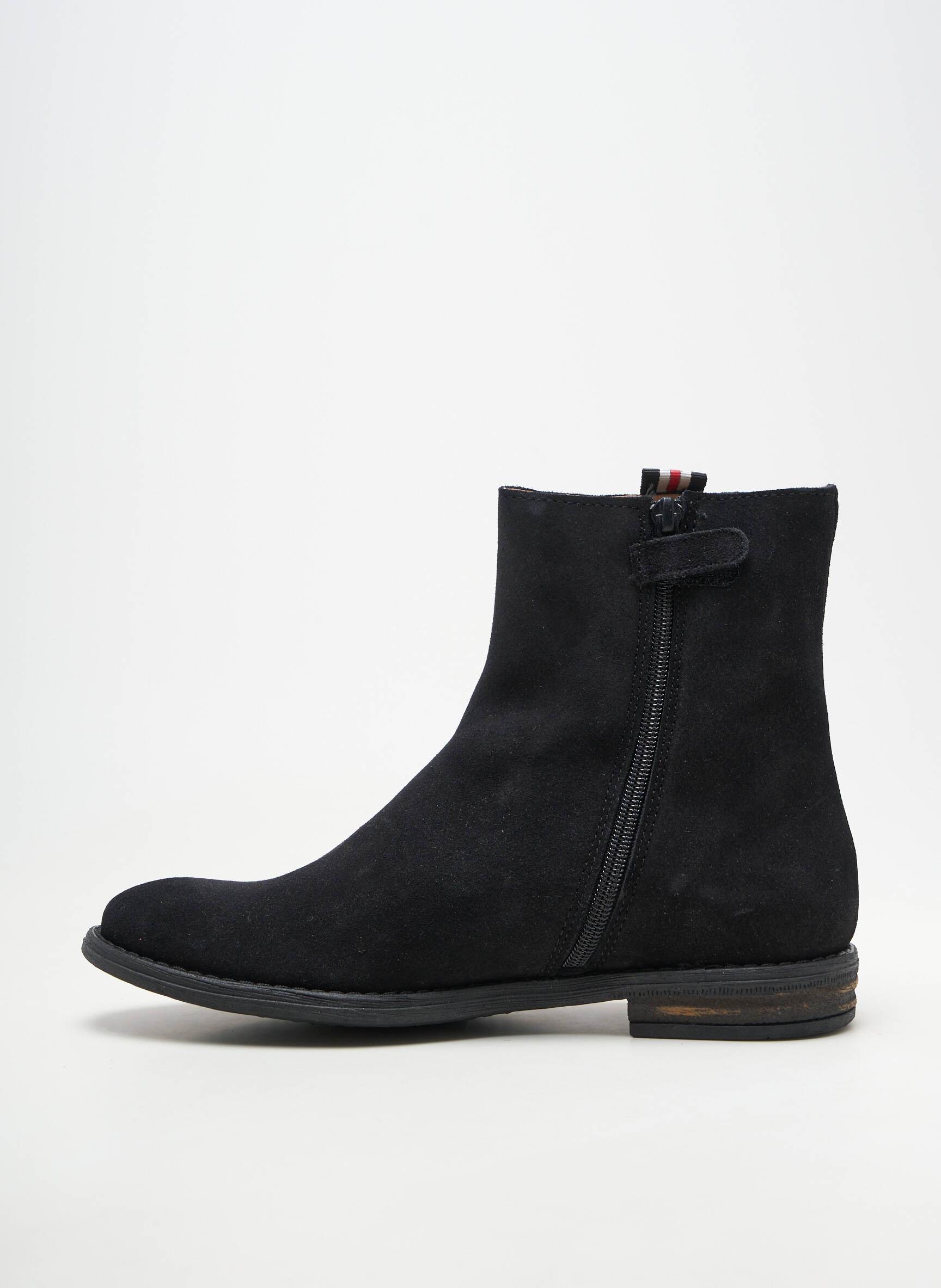 Bottines/boots nubuck talon plat jusqu'à 3cm noir ACEBOS femme