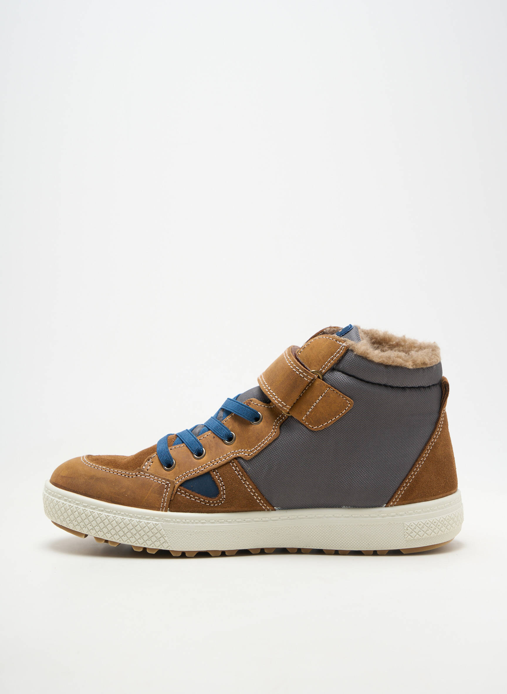 Baskets fourrée bout rond marron PRIMIGI homme
