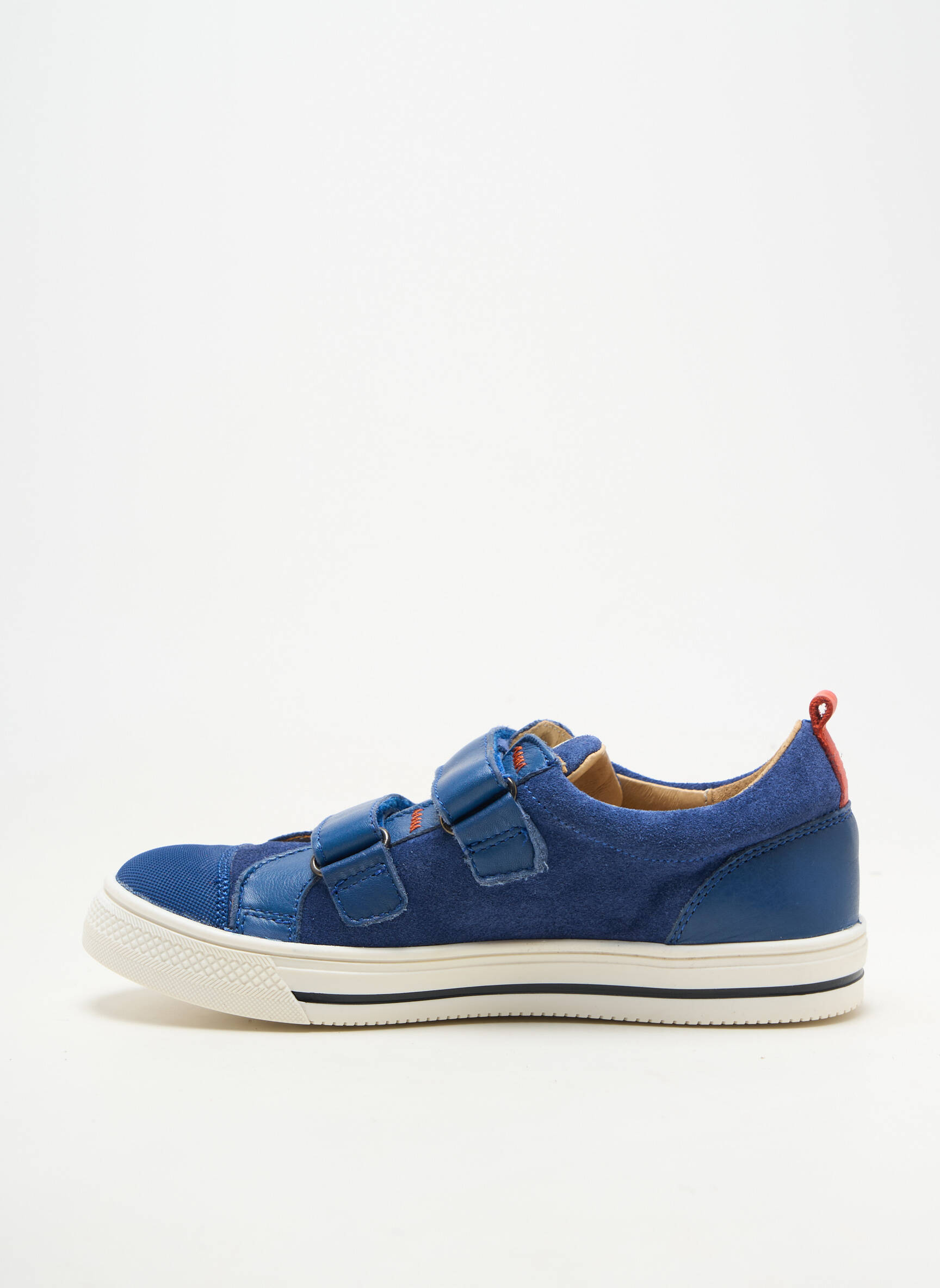 Baskets nubuck bout rond bleu ACEBOS garçon