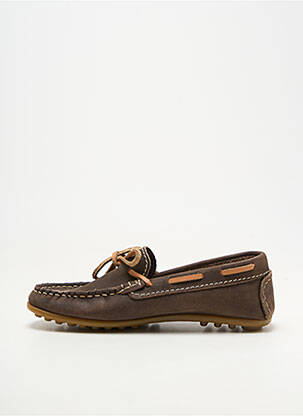 Mocassins matière lisse bout rond marron HUSH PUPPIES garçon