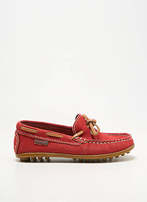 Mocassins bout rond bout rond rouge HUSH PUPPIES garçon