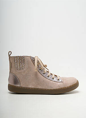 Bottillons nubuck bout rond gris SHOO POM fille