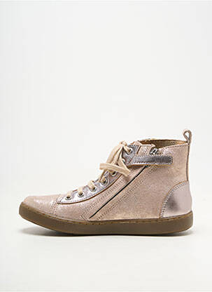 Bottillons nubuck bout rond gris SHOO POM fille