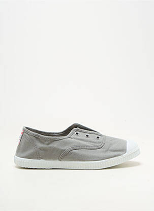 Baskets fermeture lacets bout rond gris CIENTA fille