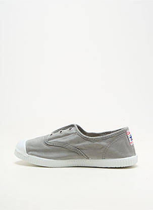 Baskets fermeture lacets bout rond gris CIENTA fille